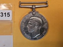 Sterling Silver British Defense Medal