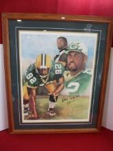 *SPECIAL ITEM-Triple Threat Reggie White Signed & Numbered Framed Lithograph 82 of 992