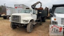 1996 Ford F-800 Knuckle Boom Truck (Salvage Title)