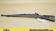 GERMAN K98 8 MM WAFFEN STAMPED Rifle. Good Condition . 23.5" Barrel. Shiny Bore, Tight Action Bolt A