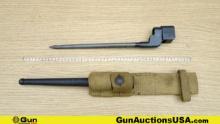 Crown Co. Small Arms Limited COLLECTOR'S Spike Bayonet. Very Good. Bayonet with Scabbard and Frog. .