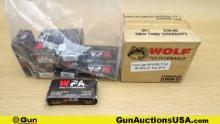 Wolf 9mm Ammo. 1000 Total Rds; 9mm 115 Grain FMJ.. (70883)