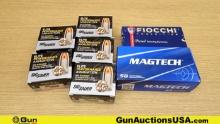Sig Sauer, Fiocchi, Magtech .40 S&W Ammo. 200 Rds. in total- 100 Rds. 165 Gr V CROWN JHP, Sig Sauer.