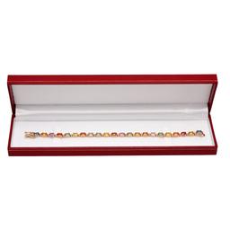 14k Yellow Gold 12.67ct Sapphire 0.47ct Diamond Bracelet