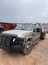 2008 Ford F350 4WD Super Cab Diesel Engine Driven Hydrabed Arm Bale Bed T&S Trip Hopper Feeder Tool