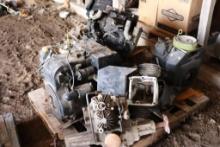 Miscellaneous Lot Of Old Cub Cadet Parts Including Motors