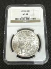 NGC MS 64 1898-O Morgan Silver Dollar