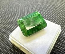 Emerald Cut Green Emerald Gemstone 16.20ct