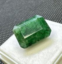 Emerald Cut Green Emerald Gemstone 9.95ct