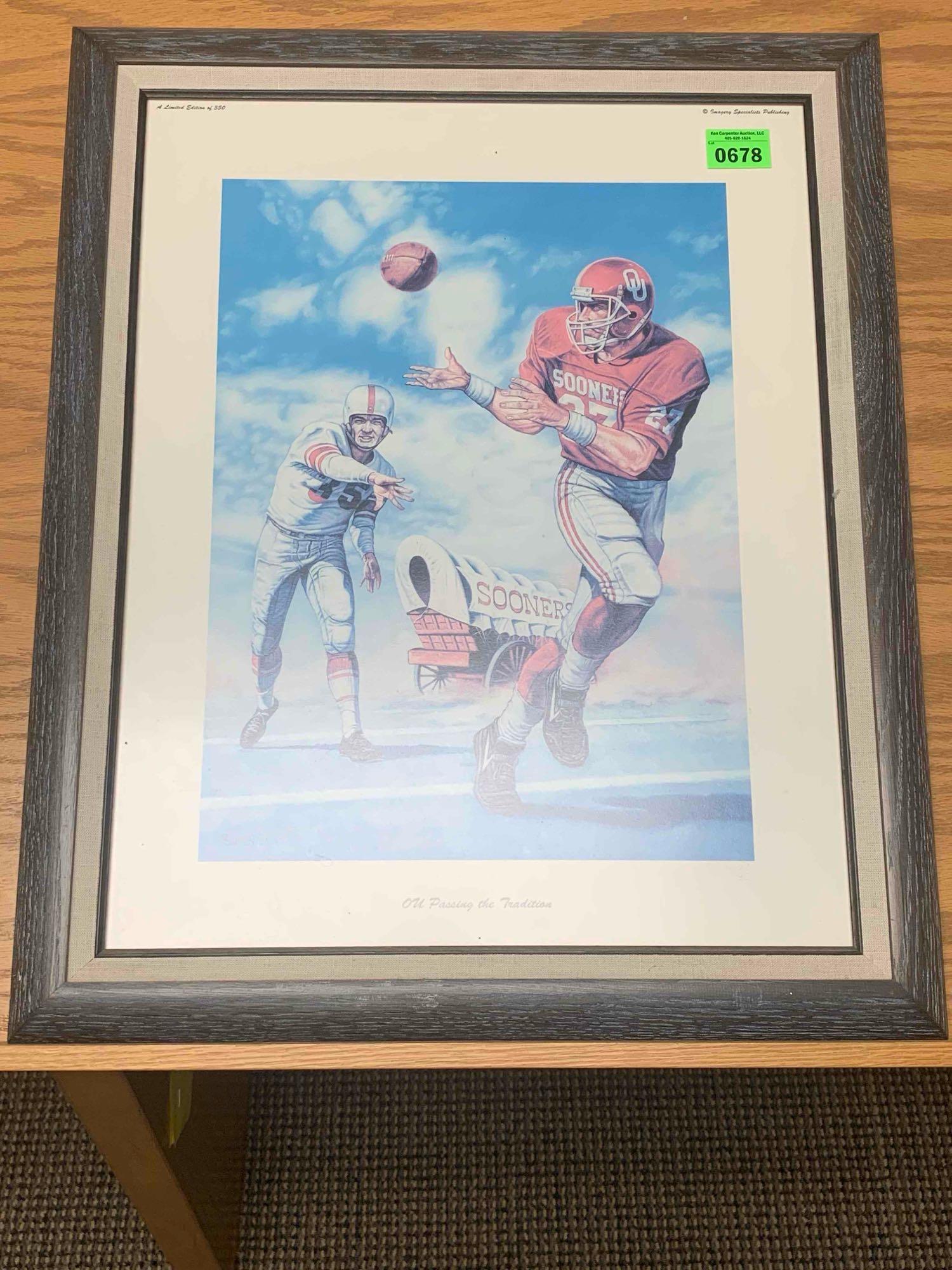 OU Passing the Tradition Autographed Print