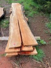 large live edge cedar slabs