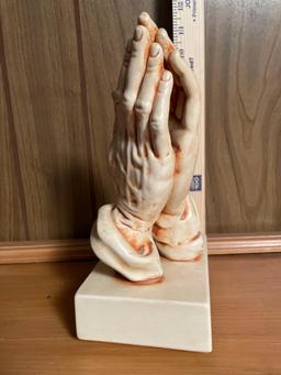 Vintage Praying Hands Sculpture