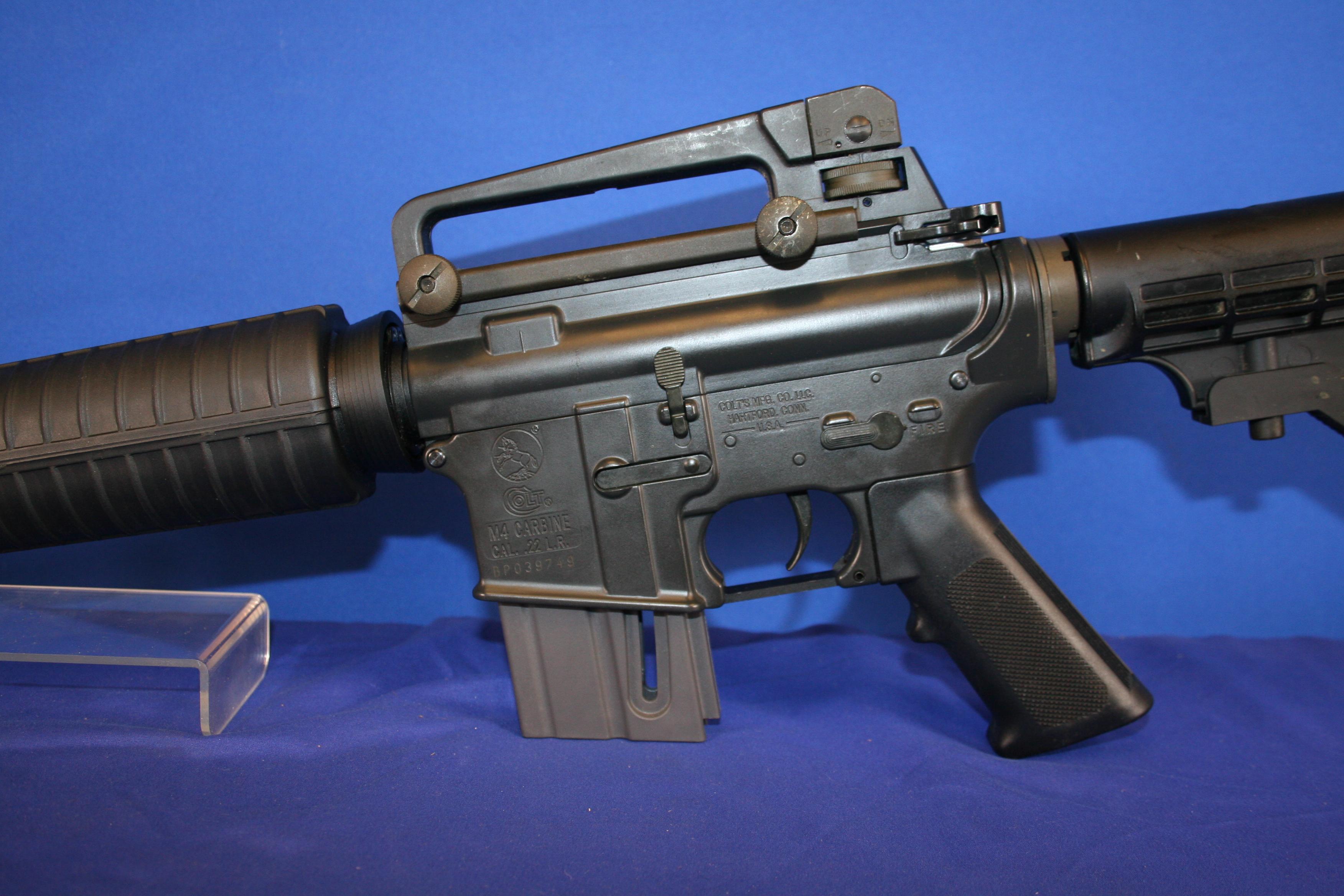 Colt M4 22LR Rifle, 16" Barrel, Two 10-Round Magazines. SN# BP039749.  OK For Sale In California.