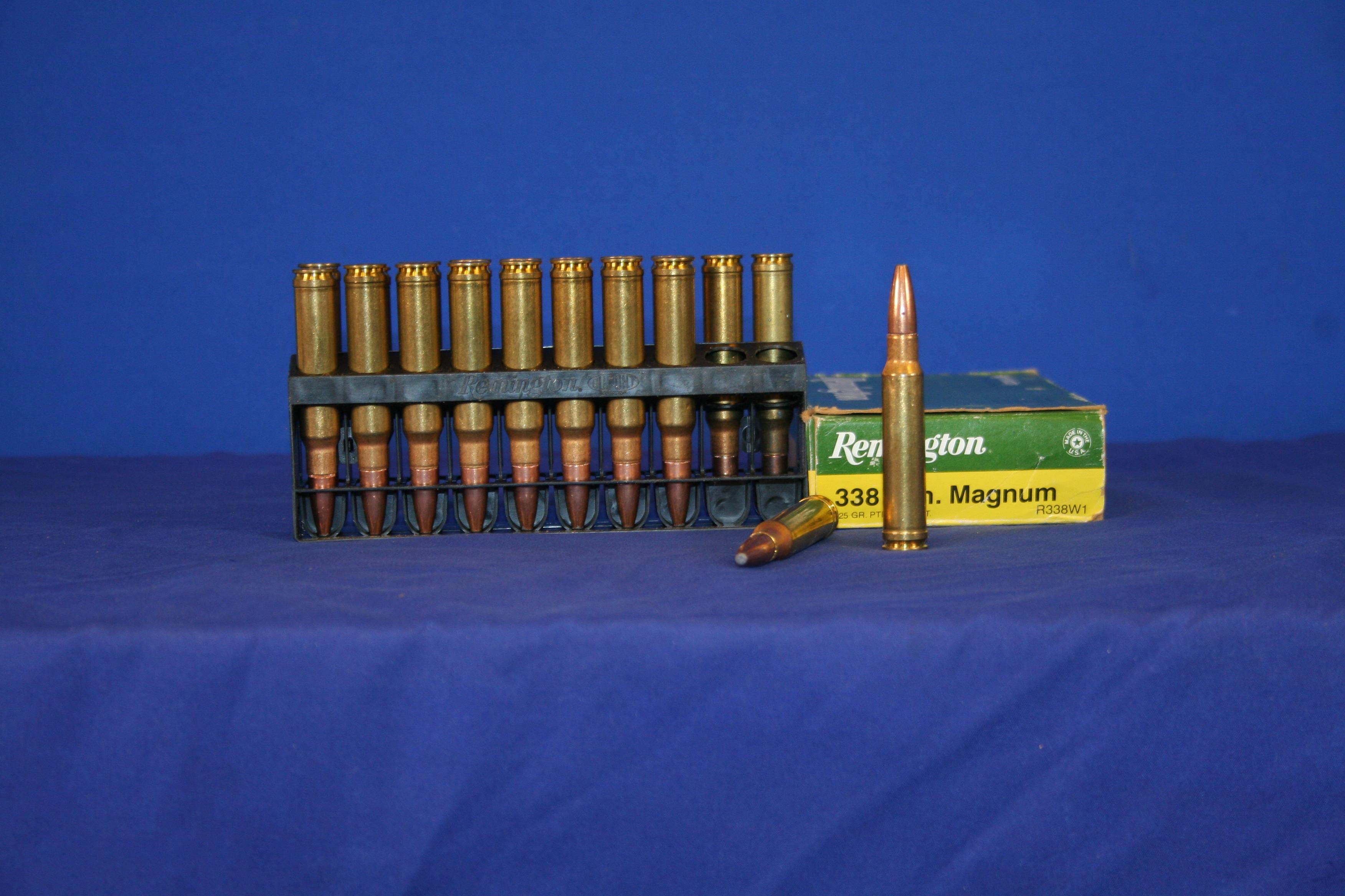 Remington 338 Win Mag 225 Grain Ammunition. 20 Cartridges.