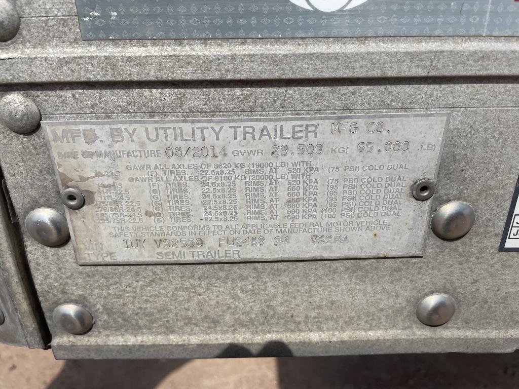 2015 Utility 3000r 53’ Reefer Trailer