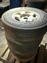 (4) Chevy 5 Lug Rims & Tires
