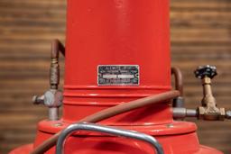 Sinclair Oil Drum with Alemite Lube Pump - Restored