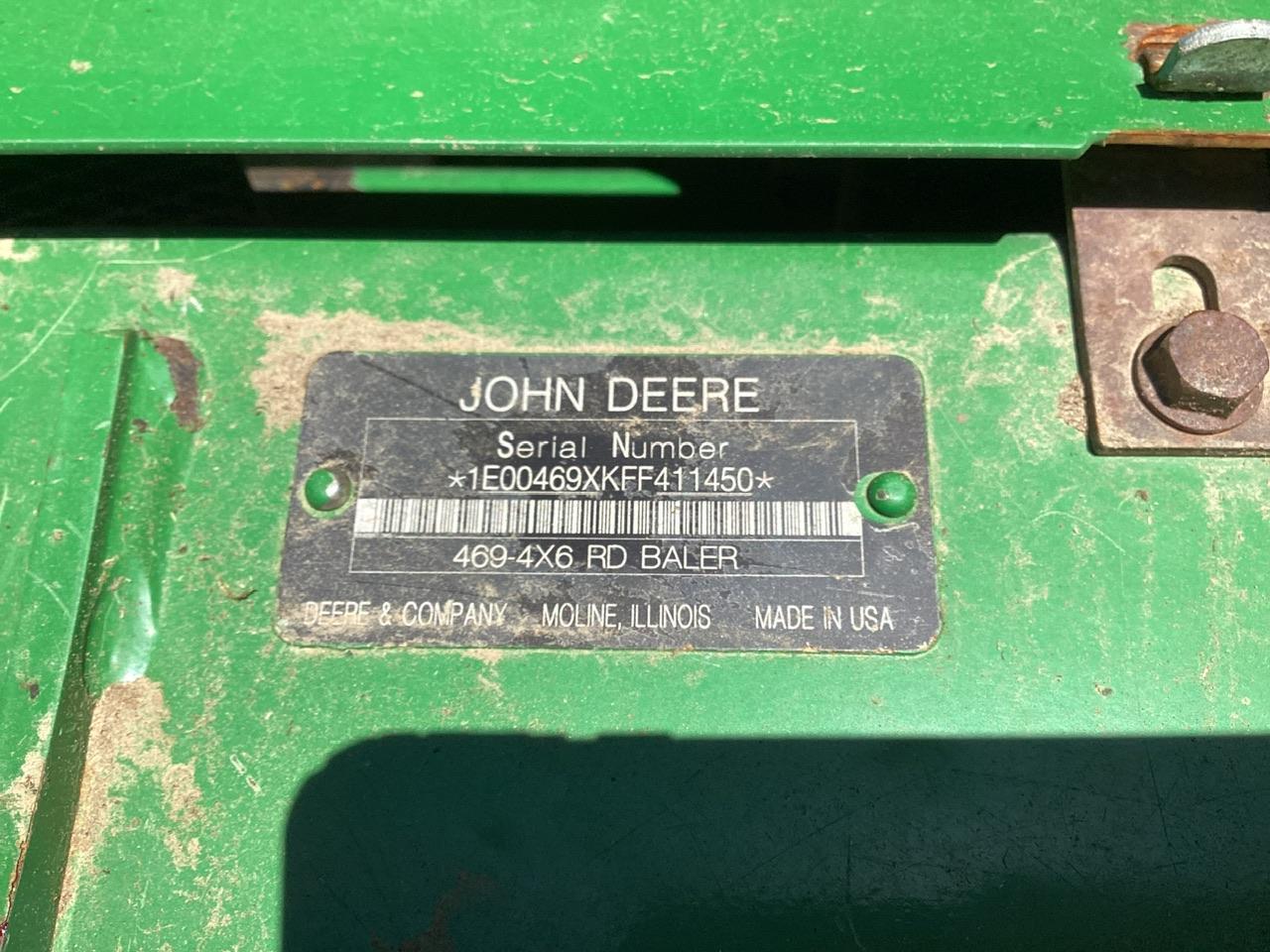 John Deere 469 Baler MegaWidePlus Net Wrap