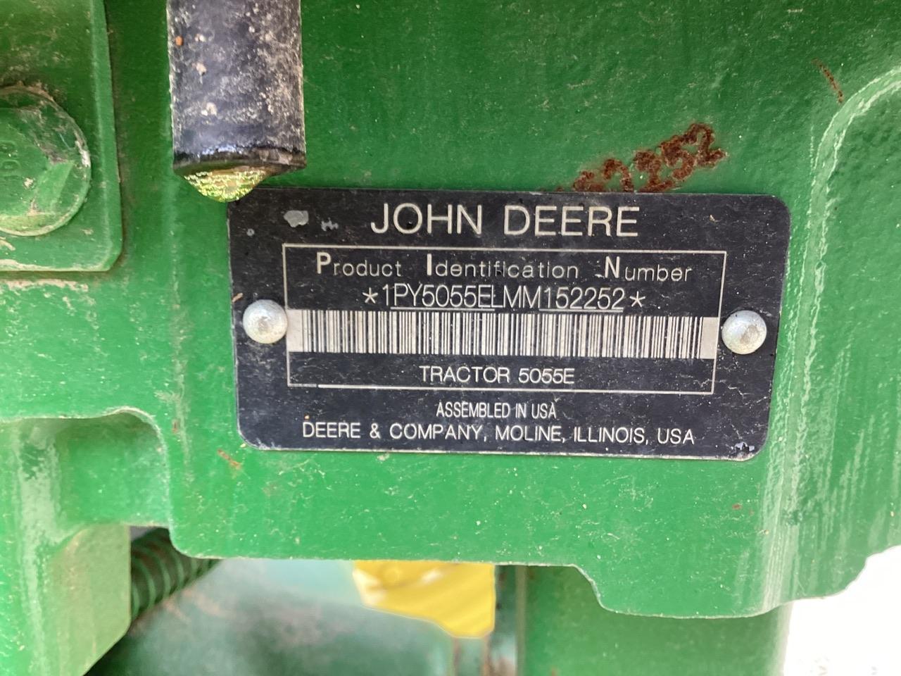 2021 John Deere 5055E Tractor MFWD Loader Ready