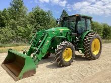 John Deere 6105D Tractor W/Loader