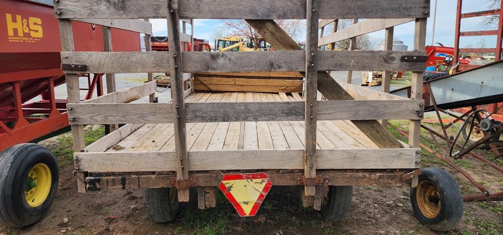 8x16 Wooden Rack Hay Wagon