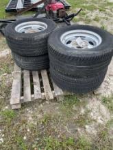 4-15" 5 Lug Chevy Wheels & tires