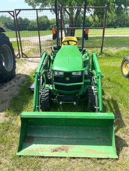 John Deere 1023E Tractor 4x4 with Belly Mower - 178 hours - Hydrostatic