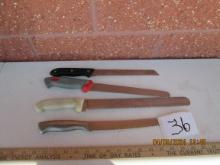 4 Asst. Kitchen Knives
