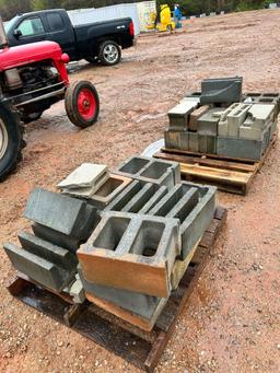 Qty(2) Pallets of Cement Blocks