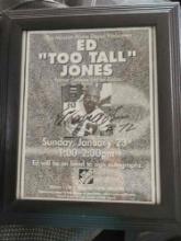 Ed ?TOO TALL? Jones Signed Photo
