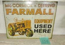 FARMALL SIGN - PICK UP ONLY