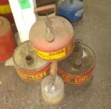 VINTAGE GAS CANS - PICK UP ONLY