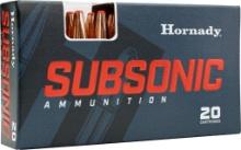 Hornady 82247 Subsonic Hunting 450 Bushmaster 395 gr SubX SX 20 Per Box