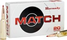 Hornady 81620 Match 6.5 PRC 147 gr Extremely Low Drag Match 20 Per Box