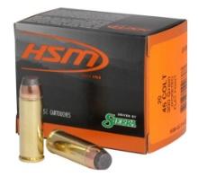 HSM 45C9N20 Pro Pistol 45 Colt 300 gr Jacketed Soft Point 20 Per Box 20 Cs