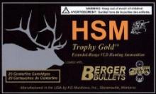HSM 270130VLD Trophy Gold Extended Range 270 Win 130 gr Berger Hunting VLD Match BHVLDM 20 Per Box