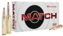 Hornady 80966 Match 308 Win 168 gr Extremely Low Drag Match 20 Per Box