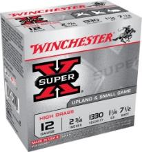 Winchester Ammo X127 Super X Game Load High Brass 12 Gauge 2.75 1 14 oz 1330 fps 7.5 Shot 25 Bx