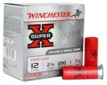 Winchester Ammo XU127 Super X Game Load 12 Gauge 2.75 1 oz 1290 fps 7.5 Shot 25 Bx