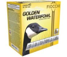 Fiocchi 123SGW1 Golden Waterfowl Waterfowl 12 Gauge 3 1 14 oz 1 Shot 25 Per Box