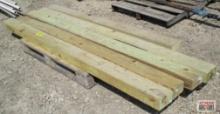 (4)-4"x6" Treated Lumber Posts