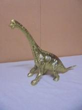 Gold Metal Dinosaur Statue