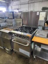 Never Used - Dukers 4 Burner Gas Range and Oven