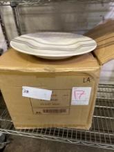 Tuxton 12.75 in. 28 oz. Porcelain Pasta Bowls