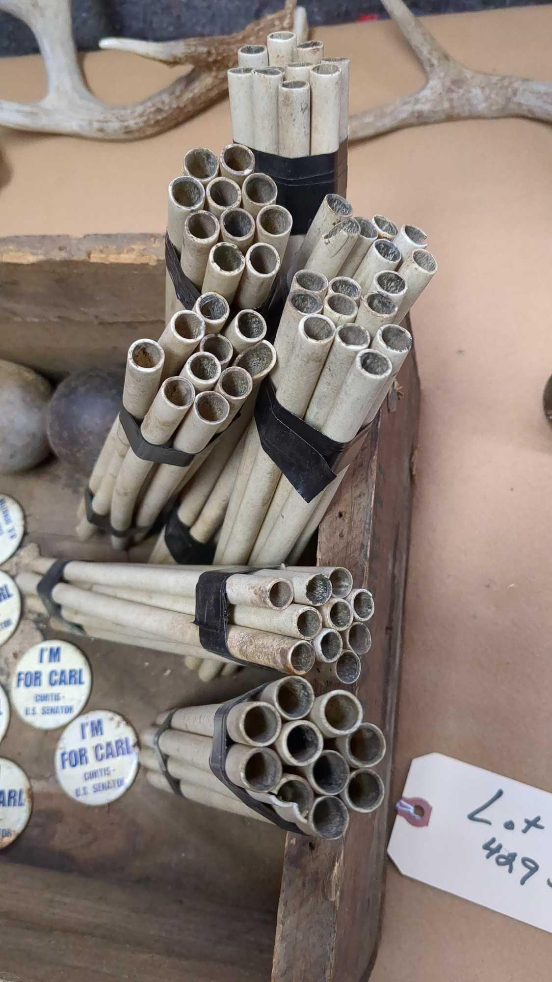 VINTAGE GALLERY AMMO TUBES & MISC.