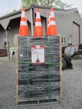 250) PVC SAFETY TRAFFIC CONES