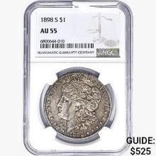 1898-S Morgan Silver Dollar NGC AU55