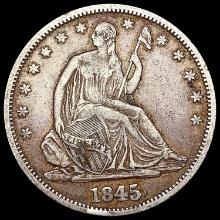 1845-O Seated Liberty Half Dollar LIGHTLY CIRCULAT