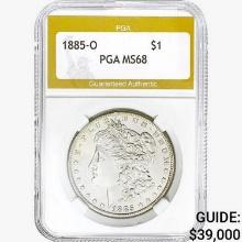 1885-O Morgan Silver Dollar PGA MS68