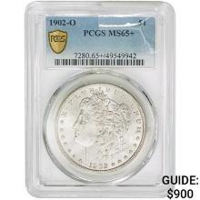 1902-O Morgan Silver Dollar PCGS MS65+